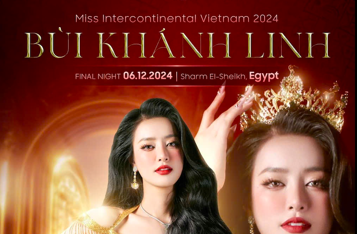 Bùi Khánh Linh đại diện Việt Nam dự thi Miss Intercontinental - Hoa hậu Liên lục địa 2024