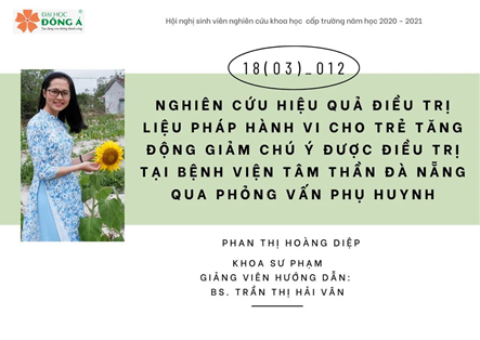 Nữ sinh Phan Thị Hoàng Diệp - Đóa hoa hướng dương giữa đời