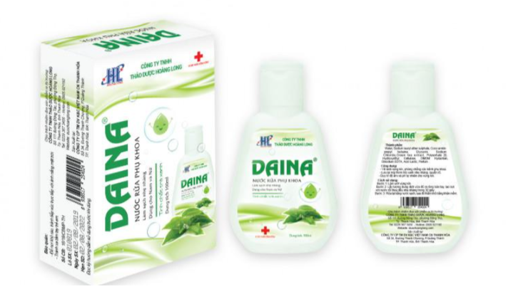 Đình chỉ lưu hành, thu hồi sản phẩm mỹ phẩm Nước rửa phụ khoa Daina 120ml