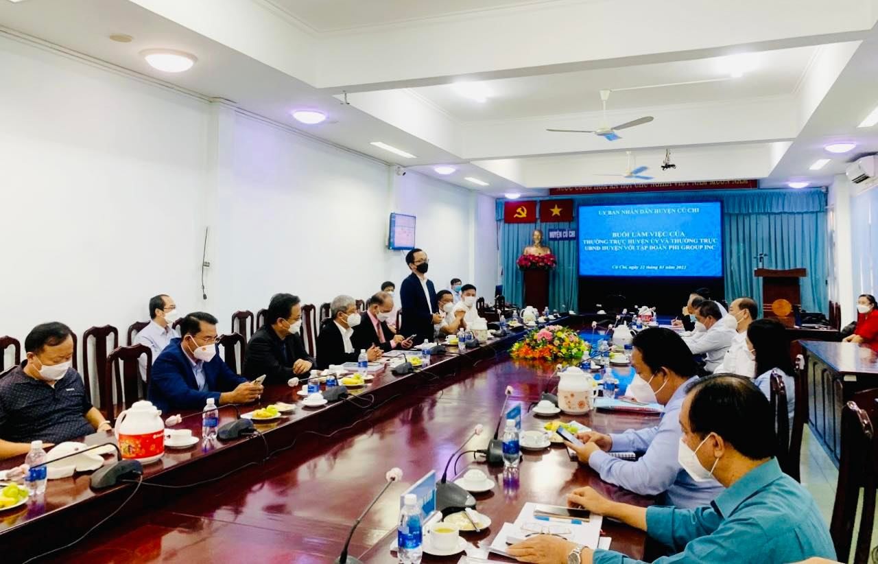 TPHCM: Quỹ Đầu tư PHIGROUP & Tập đoàn Đất Xanh tìm hiểu cơ hội xúc tiến đầu tư tại huyện Củ Chi