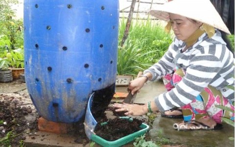 Biến rác thải thành phân bón