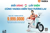YADEA HỖ TRỢ NGƯỜI TIÊU DÙNG CHUYỂN ĐỔI PHƯƠNG TIỆN XANH