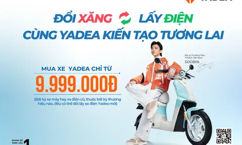 YADEA HỖ TRỢ NGƯỜI TIÊU DÙNG CHUYỂN ĐỔI PHƯƠNG TIỆN XANH