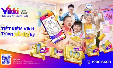 Vikki Bank chính thức khởi động chương trình “Tiết kiệm Vikki – Trúng vàng ký”