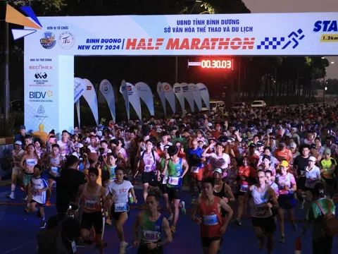 Giải chạy bộ Half Marathon Thành phố mới Bình Dương năm 2024