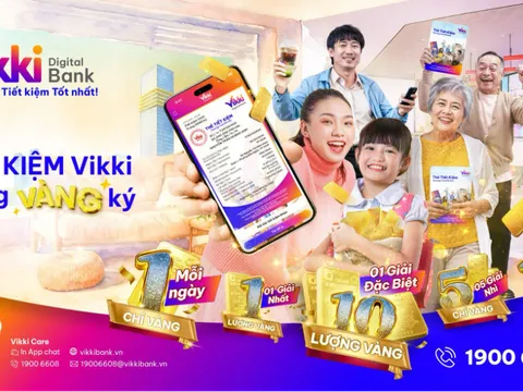 Vikki Bank chính thức khởi động chương trình “Tiết kiệm Vikki – Trúng vàng ký”