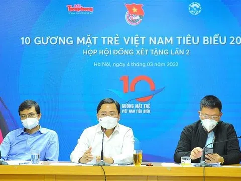 Công bố 10 Gương mặt trẻ Việt Nam tiêu biểu năm 2021