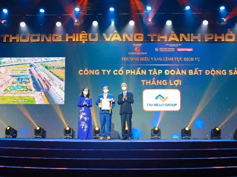 Tập đoàn Bất động sản Thắng Lợi đạt giải thưởng “Thương hiệu vàng TPHCM năm 2021”