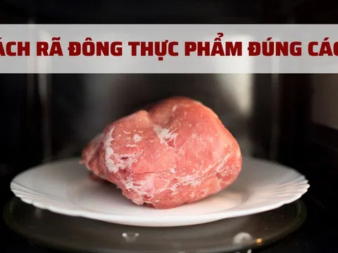 6 cách rã đông thực phẩm an toàn và những điều nên tránh