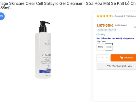 Loạt mỹ phẩm nhãn hiệu Image bị thu hồi trên toàn quốc