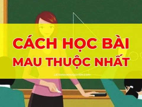 Bí quyết học thuộc bài “cấp tốc”, không phải ai cũng biết