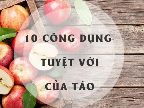 10 công dụng tuyệt vời của quả táo đối với sức khỏe